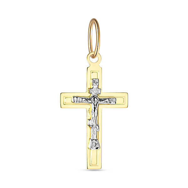 Крестик из желтого золота (арт. 539900ж) – изображение 1