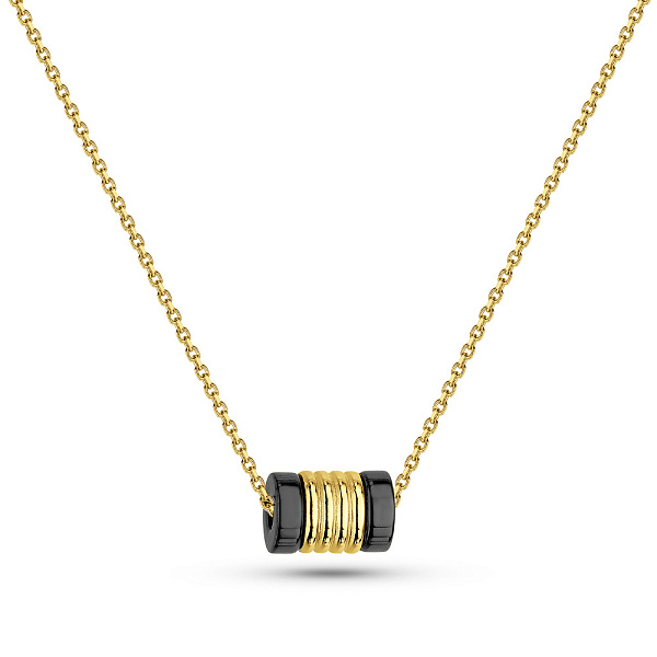 Серебряное колье с керамикой (арт. 7507/2256жкмч) – изображение 1