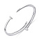 Серебряный браслет с гвоздь с фианитами (арт. 7509/5410) – изображение 3