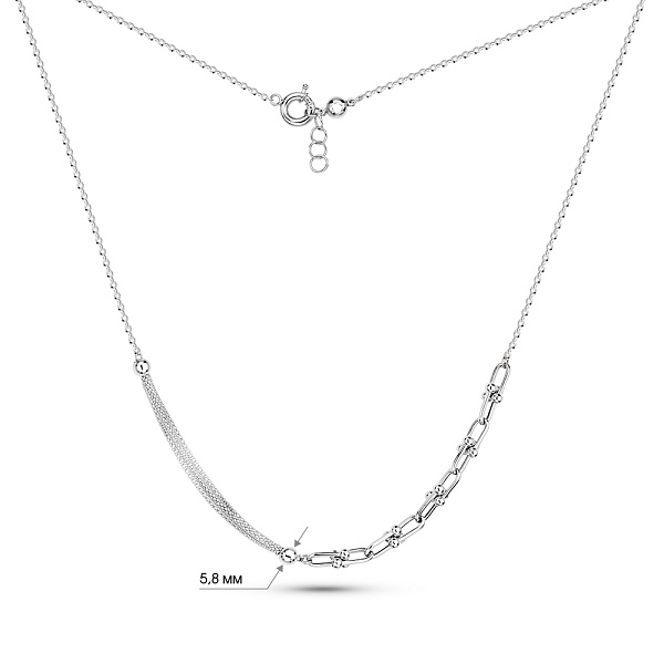 Колье из белого золота (арт. 352894б) – изображение 5