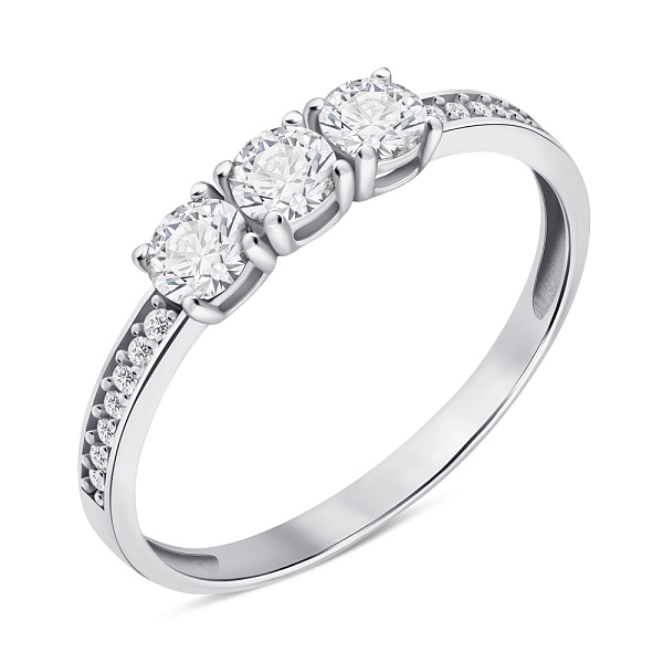 Серебряное кольцо с фианитами (арт. 7501/1511К) – изображение 1