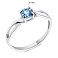 Серебряное кольцо с топазом (арт. 7501/390Пгкп) – изображение 2