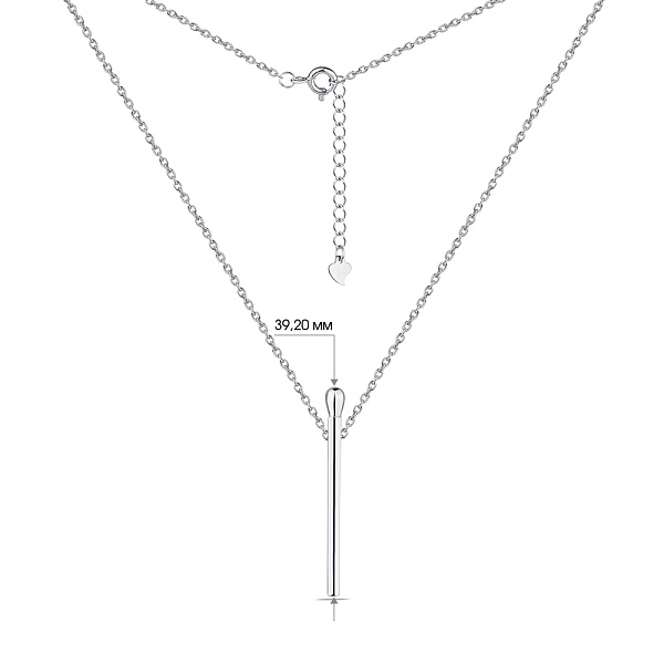 Колье из серебра без камней (арт. 7507/1470) – изображение 3