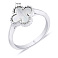 Серебряное кольцо с перламутром (арт. 7501/1127/10п) – изображение 2