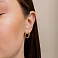 Серьги-кольца из желтого золота (арт. 1091307/20ж) – изображение 3