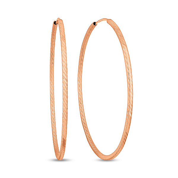 Серьги-кольца из красного золота (арт. 122041/50) – изображение 1