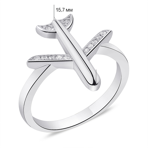 Кольцо "Мрія" из серебра (арт. 7501/5938) – изображение 2