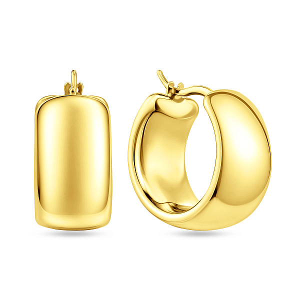 Серьги-кольца из золота Francelli (арт. е104161/15ж) – изображение 1