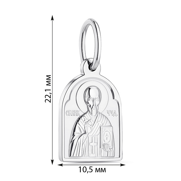Серебряная ладанка без камней (арт. 7517/2-4163.0.2) – изображение 2