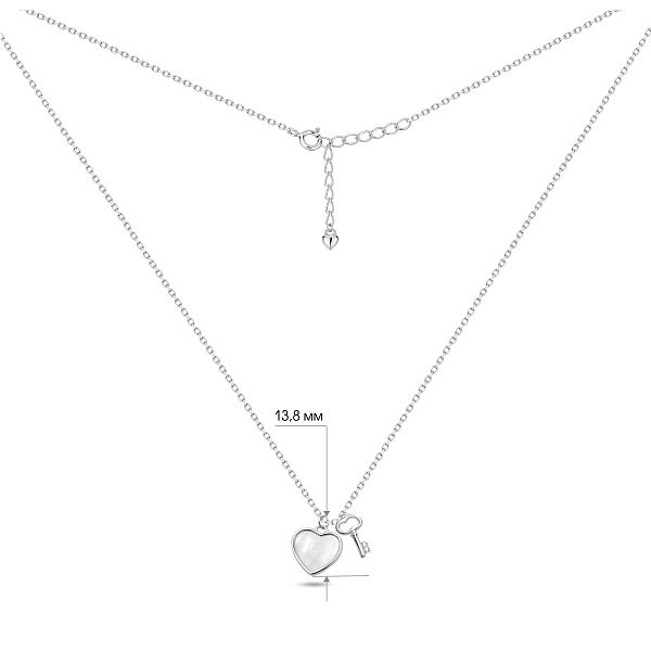 Серебряное колье с перламутром (арт. 7507/2403п) – изображение 3