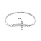 Серебряный браслет Крестик с фианитами (арт. 7509/4366/1) – изображение 3