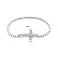 Серебряный браслет Крестик с фианитами (арт. 7509/4366/1) – изображение 3