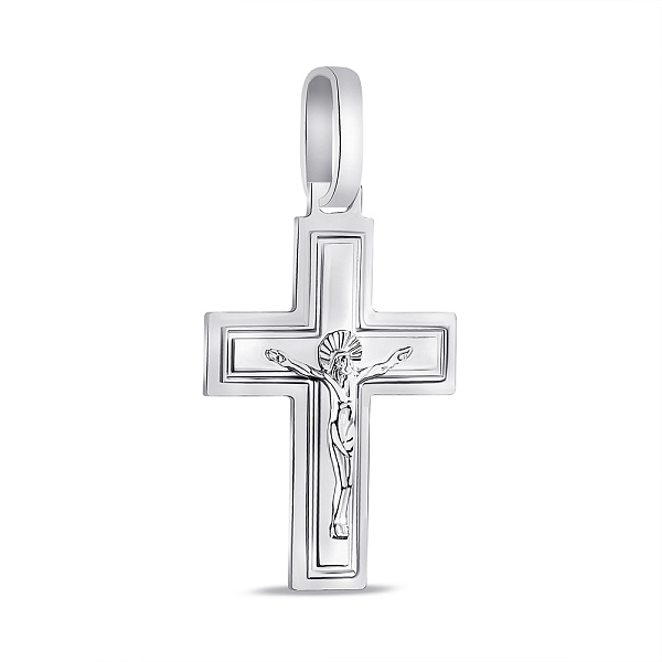 Серебряный крестик с распятием (арт. 7504/2-8097.0.2) – изображение 1