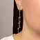 Серьги-подвески из красного золота (арт. 107628) – изображение 2