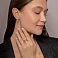 Серьги из красного золота без камней (арт. 1092126) – изображение 3