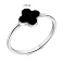 Серебряное кольцо Клевер (арт. 7501/3731/8еч) – изображение 2