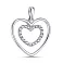 Серебряная подвеска «Сердце» с фианитами (арт. 7503/2357) – изображение 1