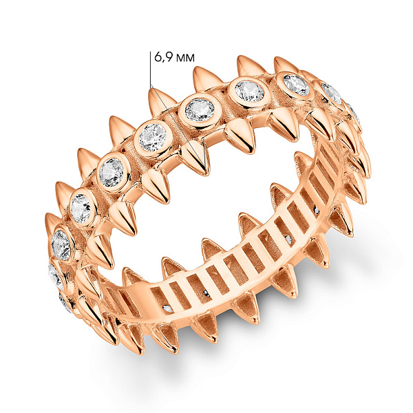 Кольцо из красного золота (арт. 156002) – изображение 4