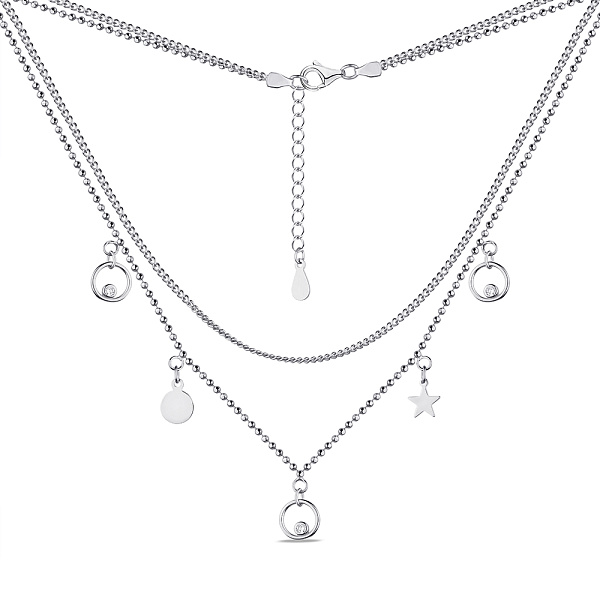Серебряное колье с фианитами Trendy Style (арт. 7507/1922) – изображение 2