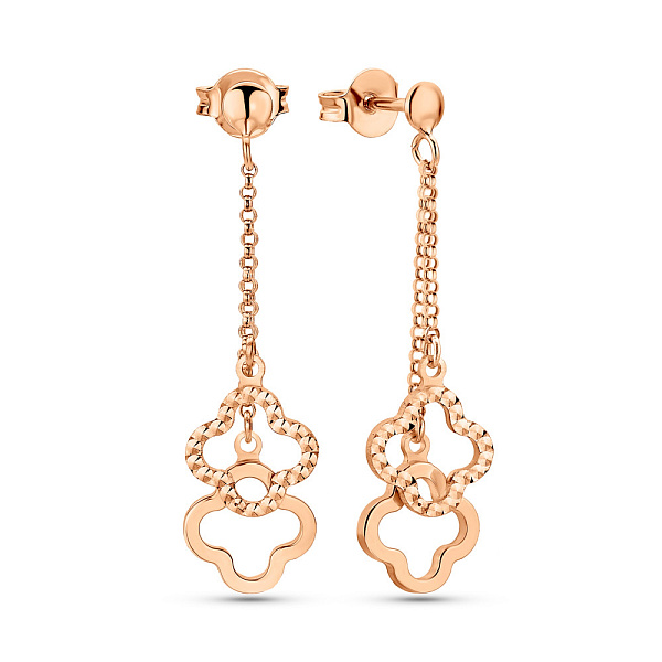 Серьги из красного золота (арт. 1091591) – изображение 1