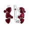 Серьги из серебра с рубинами (арт. 7502/2157823Р) – изображение 1