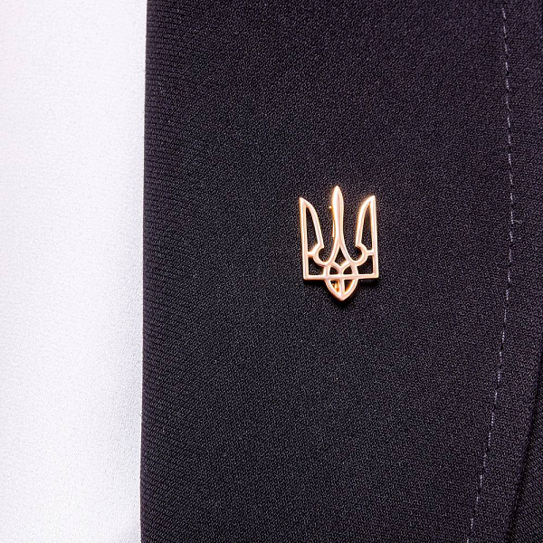 Золотой значок Герб Украины-Трезубец (арт. 360222) – изображение 2