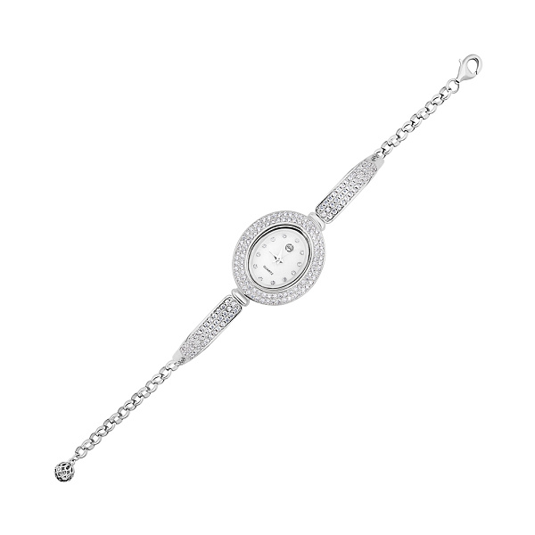 Серебряные часы с фианитами (арт. 7526/305) – изображение 1