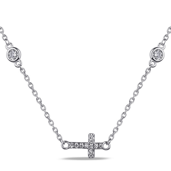 Колье серебряное с фианитами (арт. 7507/1967) – изображение 1