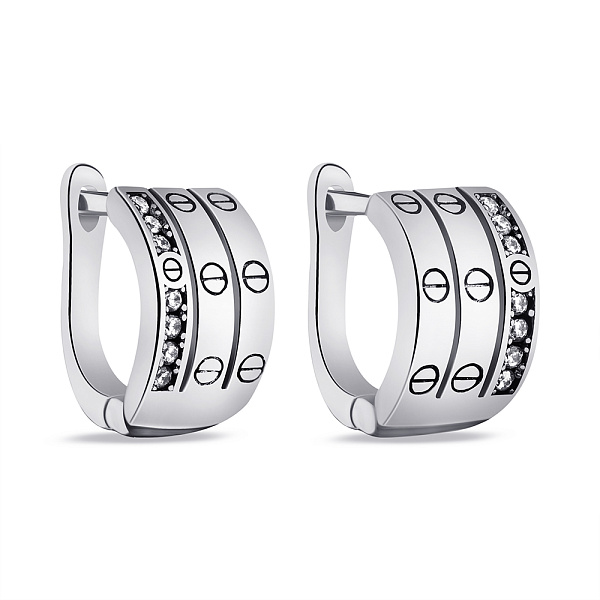 Серьги из серебра (арт. 7502/3891) – изображение 1