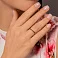 Золотое кольцо с черными бриллиантами (арт. 1109887202ч) – изображение 3
