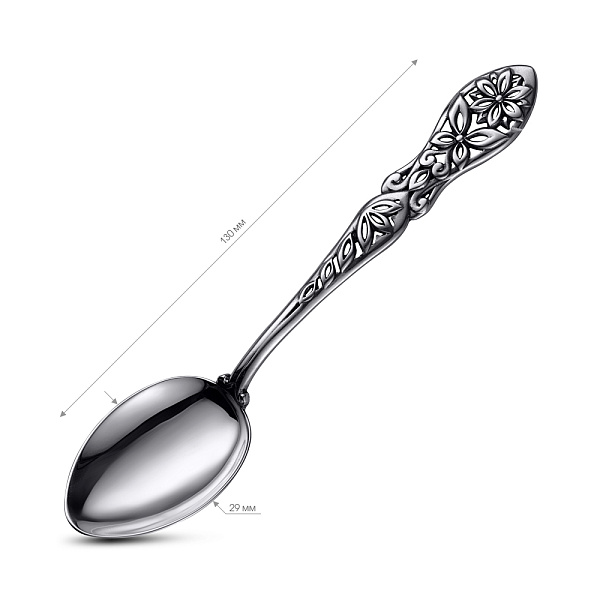 Серебряная чайная ложка Бабочка (арт. 7922/8100191) – изображение 2