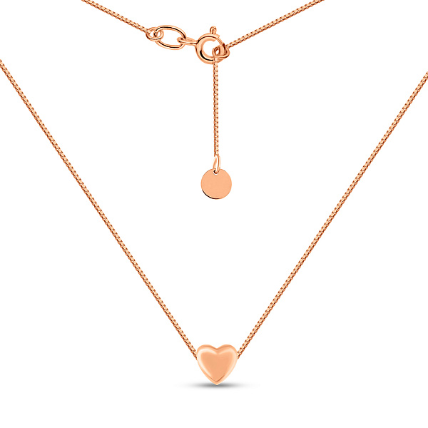 Золотое колье Сердечко (арт. 360157/2) – изображение 4