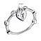 Серебряное кольцо Замочек с подвеской (арт. 7501/6980) – изображение 2
