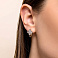 Серьги из красного золота с фианитами (арт. 1091447/10) – изображение 3