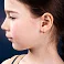 Детские золотые серьги с фианитами (арт. 110245) – изображение 2