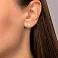 Золотые серьги-протяжки с фианитами (арт. 110898) – изображение 2