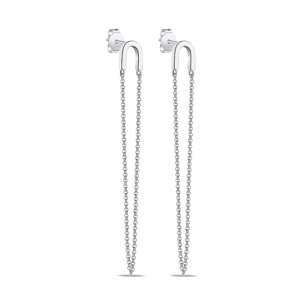 Довгі сережки Trendy Style зі срібла без каміння (арт. 7518/6599) – зображення 1