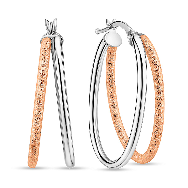 Золотые серьги-кольца (арт. 1091895/30кб) – изображение 1