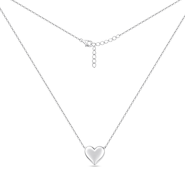 Серебряное колье с подвеской сердце (арт. 7507/2516) – изображение 2