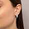 Сережки-кільця з білого золота Francelli (арт. 1091862/15б) – зображення 3