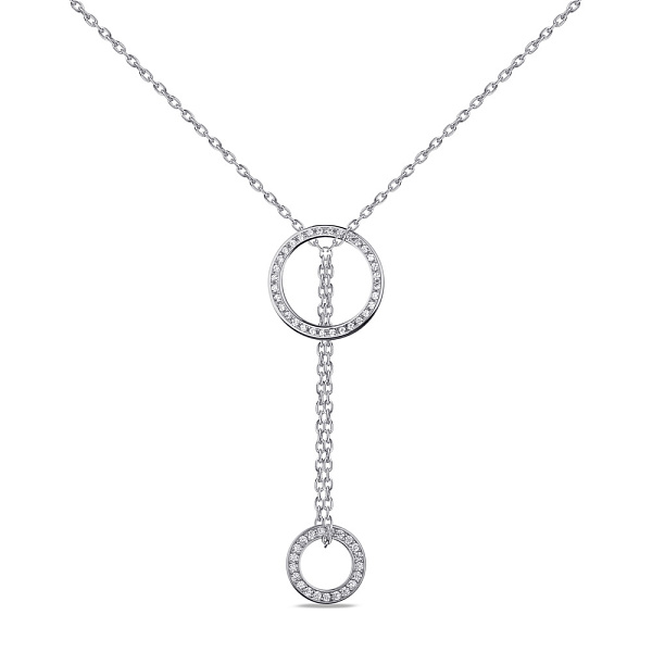 Кольє зі срібла з фіанітами Trendy Style (арт. 7507/1834) – зображення 1