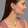 Серьги из красного золота без камней (арт. 1092167) – изображение 4