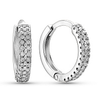Сережки з білого золота з діамантами (арт. С011642010б)