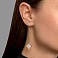 Длинные серьги-подвески из желтого золота с перламутром (арт. 107894/15жп) – изображение 2