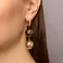 Золотые серьги Francelli (арт. 1091724жкр) – изображение 2