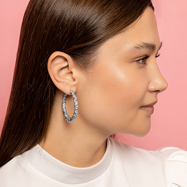 Сережки з білого золота Francelli (арт. е1091770/40бм) – зображення 4