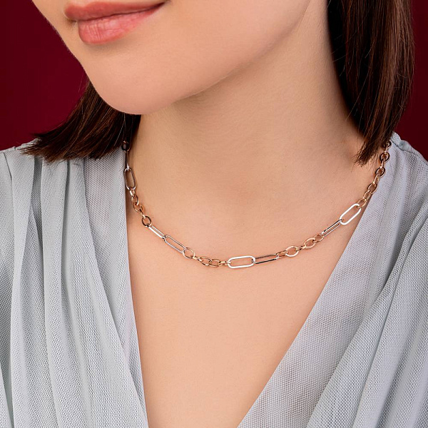 Колье из красного и белого золота (арт. 352467кб) – изображение 2