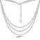 Серебряное многослойное колье (арт. 7507/2219) – изображение 2