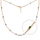 Золотое колье с разноцветными фианитами (арт. 352539цв) – изображение 1
