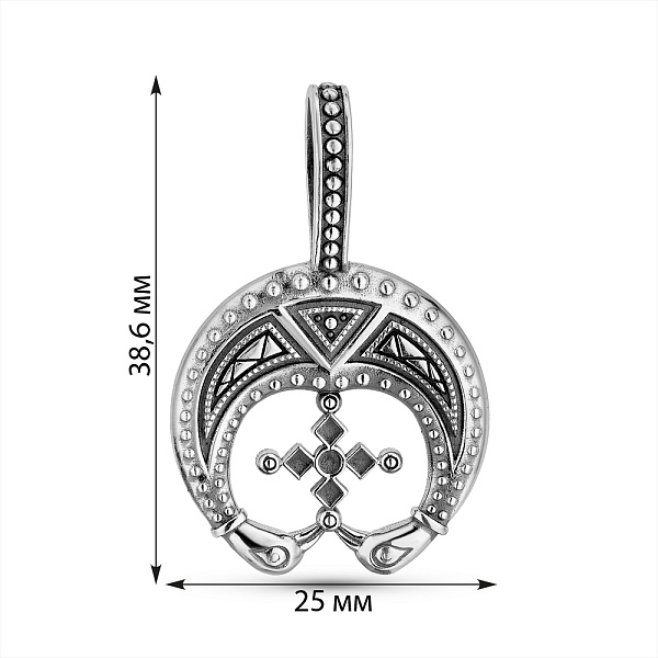 Серебряный кулон-амулет Лунница (арт. 7903/2401) – изображение 2